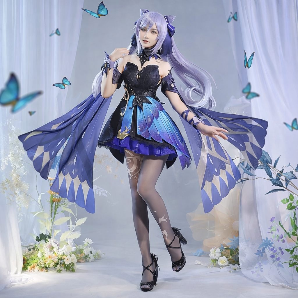 Keqing Lightning Sword Uniform Set